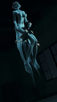 Riley the Ghost Gal Fucked by Futanari Big Dick Silver Lady - 3D Animation