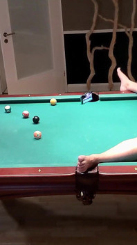 Kinky and Pervers Pool Game! Guy Dominated by Tranny Girl!