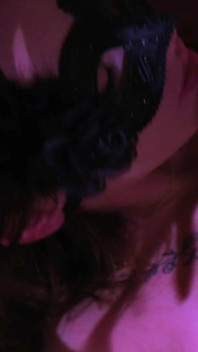 Masked babe rides his cock like a true pornstar