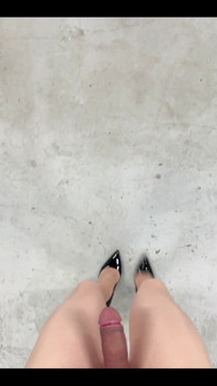 Nude Pantyhose and 12cm Highheels Try on