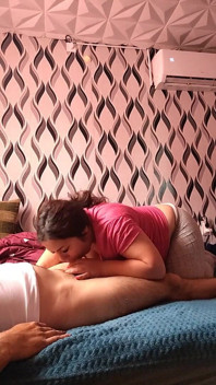 Suck Cuckold Husband Dick and Cover My Face with Cum