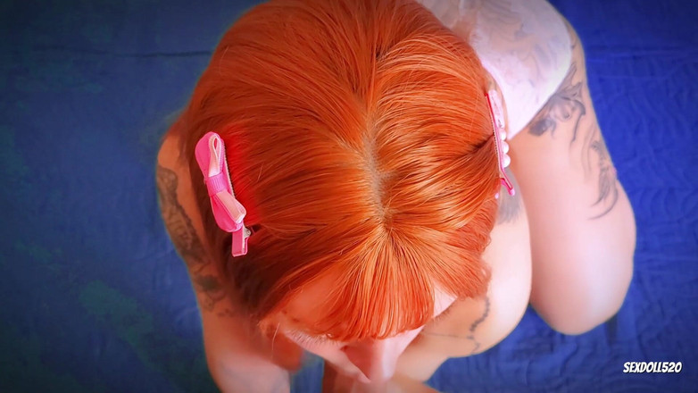 Sexdoll520: La Pelirroja Con Medias a Rayas Es Follada Duro En...