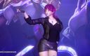 3D-Hentai Games: [mmd] exid - ben ve sen Ahri Akali Evelynn seksi striptiz...