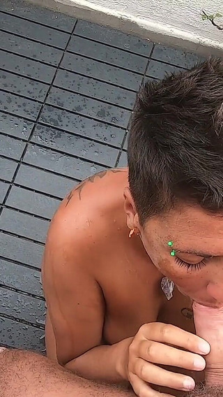 Thumbnail of She Wanted to Swallow Some Cum & Piss Cock-tail