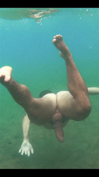 What a Nice Feeling to Swim Like This, I Wanted to Have Cum for You, but People Showed up
