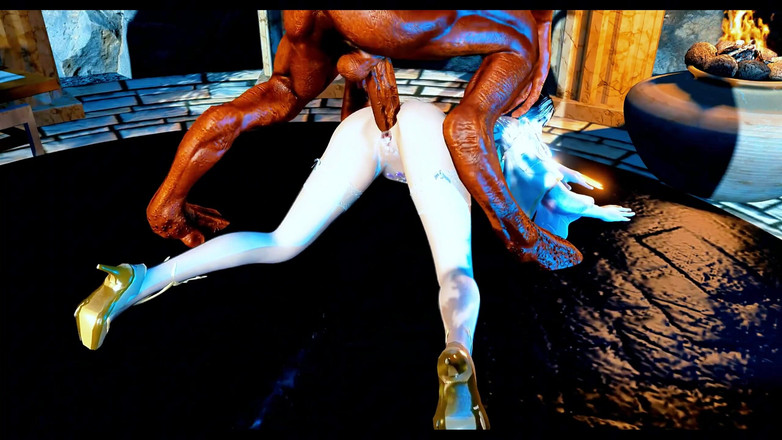 X Hentai: Velký penis Virtuální královna fantazie Bigboob - 3D animace Hentai