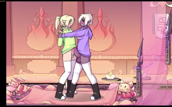 LewdArcade: Max the Elf 데모 레벨 2 풀 갤러리 게임 플레이 (더 나은 보기) 모든 섹스 장면 모음집