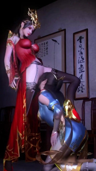 Medusa Queen ve Feng Qing Yi baştan çıkarıyor - 3 boyutlu animasyon