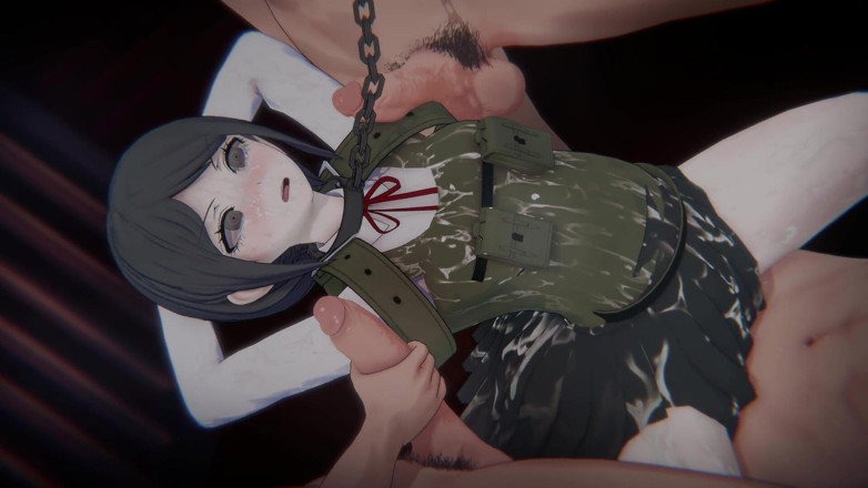Tomu aisuman: [danganronpa] Mukuro vojenská skandální bondage, POV Sendvič DP &amp; Double (4k)