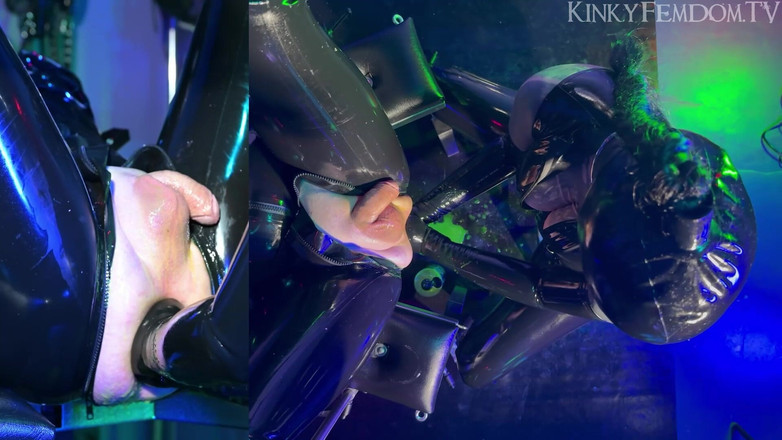 KinkyFemdomTV: Pesante doppio fisting in gomma sugli uccelli occhi 1080p ft mistress...