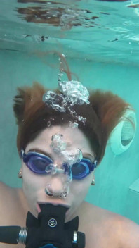 Teaching Her to Breathe Suck Fuck Eat Cum Underwater