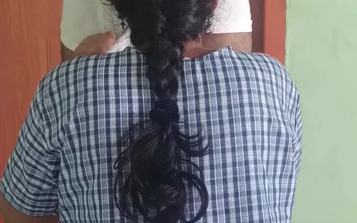 Wonder: Chennai College Girl with Uniform Standing Romance with Tution Teacher...