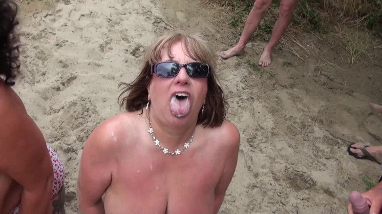 Dirty Doctors Clips: Bukkake beach party at Cap D Agde