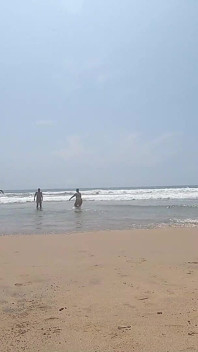 Kami di Nudist Beach