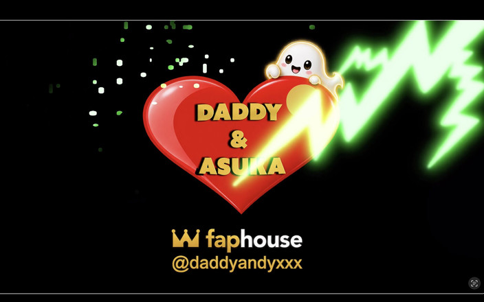 Daddy and Asuka: Camiseta amarela e meias arco-íris diversão de halloween parte 1