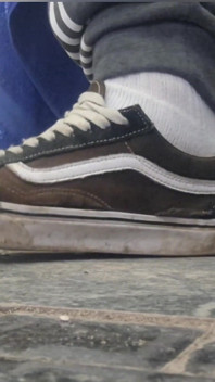 Meus pés em vans