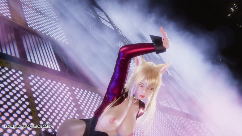 3D-Hentai Games: [mmd] Meovv - Meow ahri 性感的kpop脱衣舞英雄联盟成人动漫