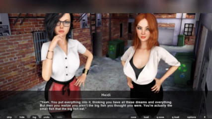 3DXXXTEEN2 Cartoon: Three sexy waitresses and no customers. 3D porn cartoon sex