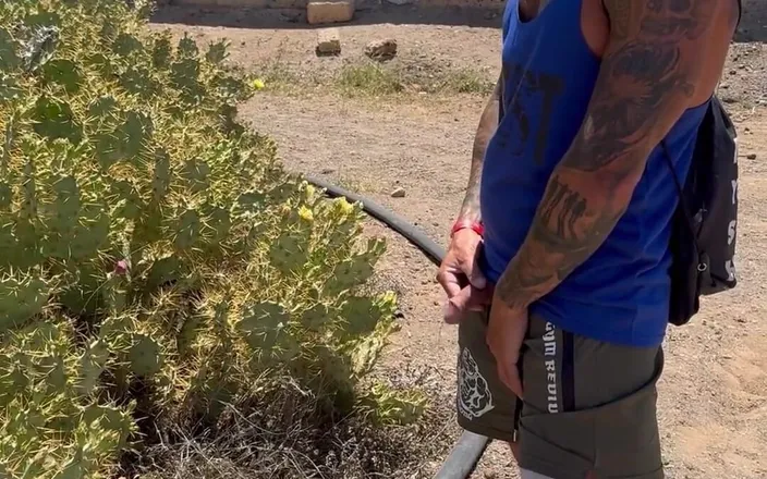 BoyGym: Piss Soft Cock in the Street