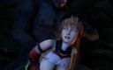 Velvixian 3D: Kasumi жестко трахнул возбужденный лорд вампиров, без звука