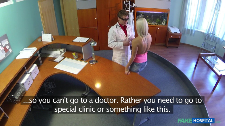 Fake Hospital: Fake Hospital - Sexy Blonde Sucks a Doctor Cock Before Getting...