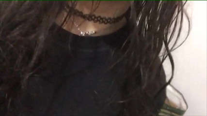 Adorable Teen: With my black lingerie giving me some whipping!! Mmm