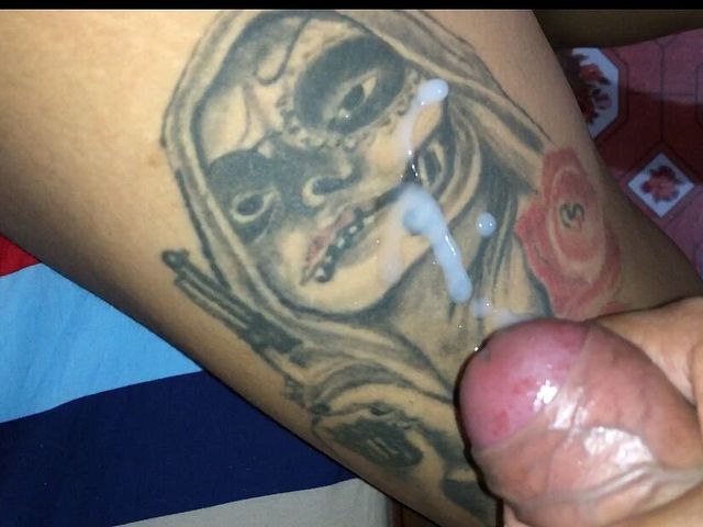Cumshot on My Tattoo (Lusty babe)