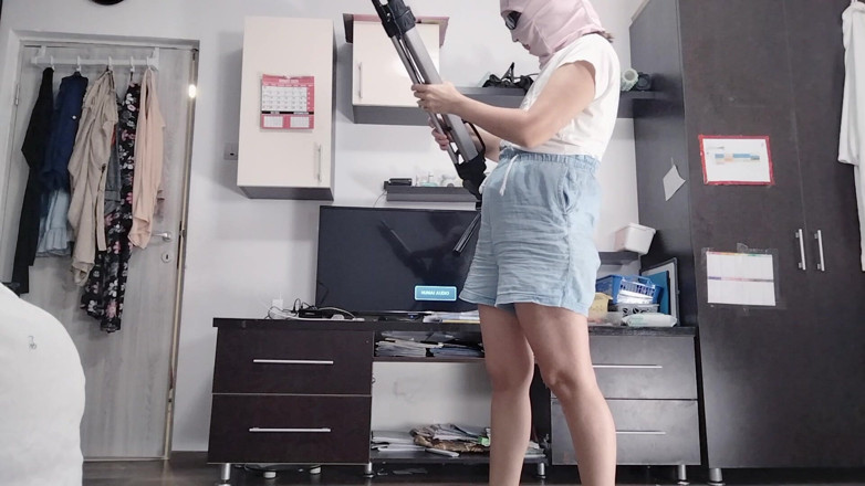 Amateur_MS: Amateur Wife Enjoys Trying on Clothes and Cutting Them