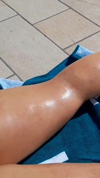 Selena's Outdoor Games Naked in a Sunlight
