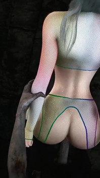 Awek fantasi dalam 3D: kecantikan tanpa tapisan - animasi hentai 3D