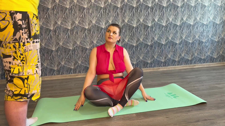 Katybigcherry: Kişisel yoga eğitmenim çok seksi ve ateşli seks yaptık