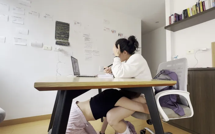 scarlettandc: Two Girls Touch Each Other During a Video Call Without...