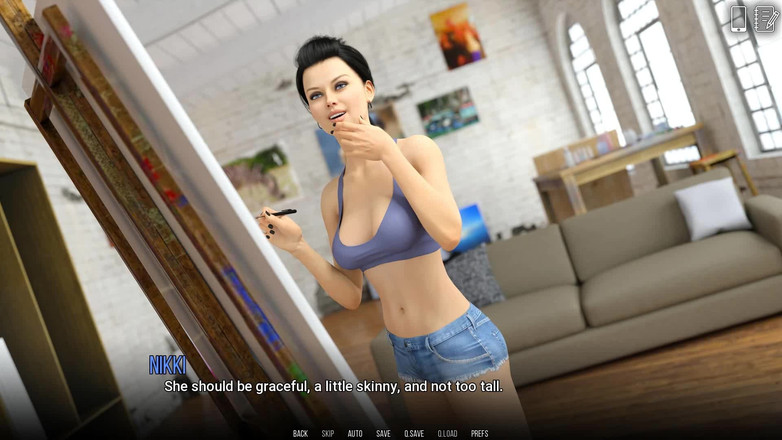 Dirty GamesXxX: 대학 문제: 섹시한 소녀, 에로틱 아트 ep 44