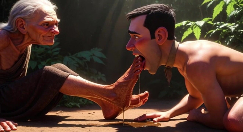 YOUR BEST FANTASY: Submissive Man Serving Elderly Womens Feet in Nursing Home