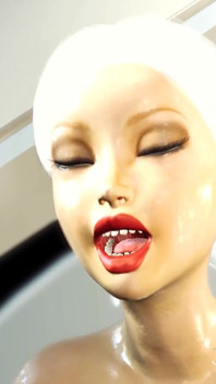 แอนดรอยด์ดิ๊กเกิร์ล 3D ไซไฟร้อนแรงเย็ดสาวเซ็กซี่ในสถานีอวกาศ