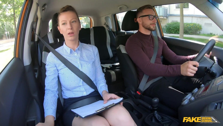 Fake Driving School: Lick My Pussy to Calm Me Down