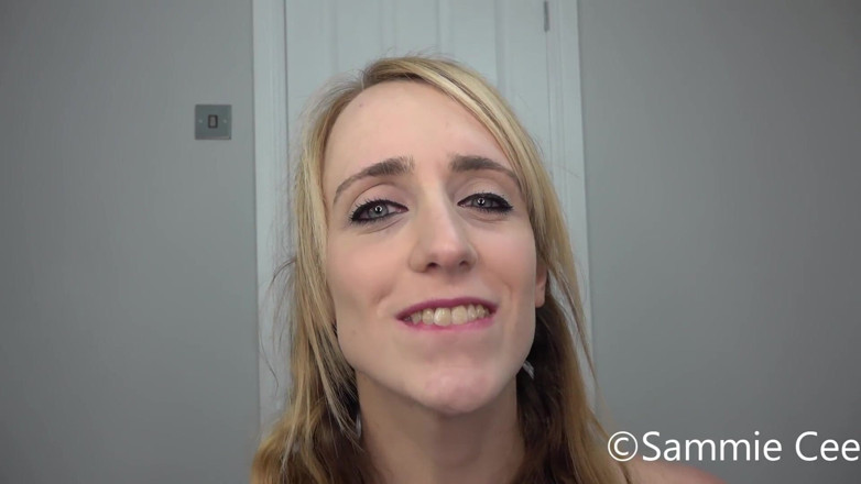 Sammie Cee: Slutty styvsyster kondom cum äta