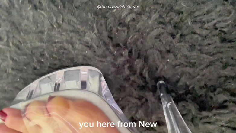 Empress Bella Sadic: Paku Merah Seksi Transparent Platform Heels dan Imperatrizbella