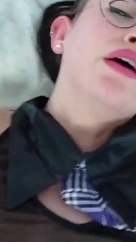 Cum on Braces Cosplay Teen Nerdy Glasses Blowjob Fuck Shana