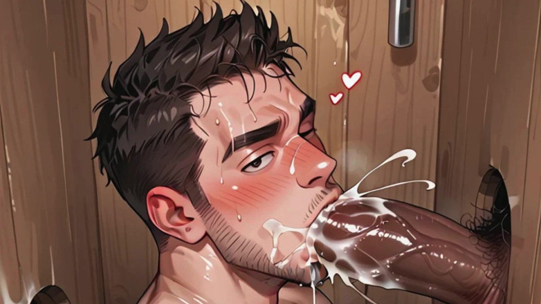 Real narrated fantasy Hentai: Lelaki gay muda memberikan blowjob selamba kepada beberapa lelaki pelik...