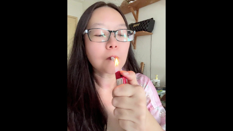 Smoking Asian: Darkside asiatico che fuma: sporco filtro sigaretta sfain sfain &amp; estrazione +...