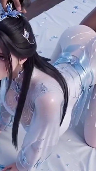 La ninfomane prende un grosso cazzo 3D-cgi stylized