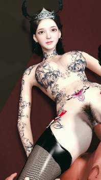 Uma modelo feminina patrocinada por uma família rica de segunda geração
