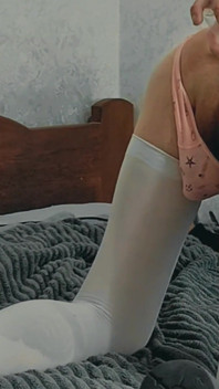 Before the Walk, Sissy Sonechka25 Filled Her Own Ass with Her Client's Cum