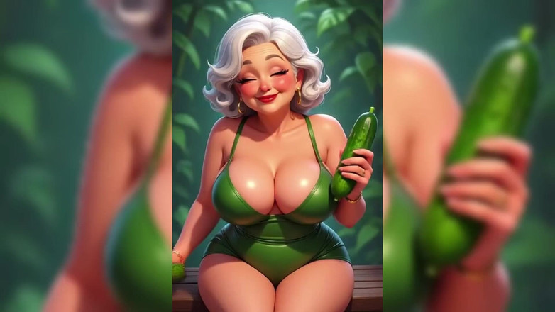AI Porn: Анімація бабусі з огірком