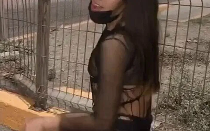 NATALIASTAR: Tranny in Front of a Porn Restaurant