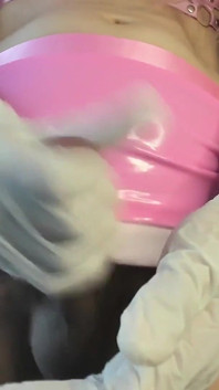 Cv Your Sexy Elf Using Gloves to Show You How Eat Cum