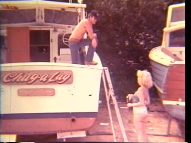 Vintage Usa: Retro-liebe auf der yacht