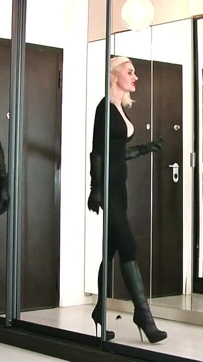 Goddess Celine: JOI Games in Spandex Catsuit
