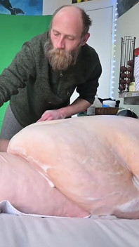 SSBBW and Slave Bed Bath Fun Part 2